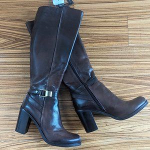 Brown Heeled Boots